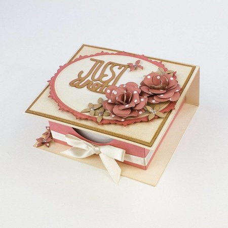 TONIC Stamping and embossing template: filigree decorative border with flowers