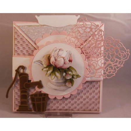 Precious Marieke Stanz- und Prägeschablonen, Romance collection, old water pump