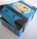 Holz, MDF, Pappe, Objekten zum Dekorieren 2 Nostalgische mini koffer, gemaakt van stevig karton.