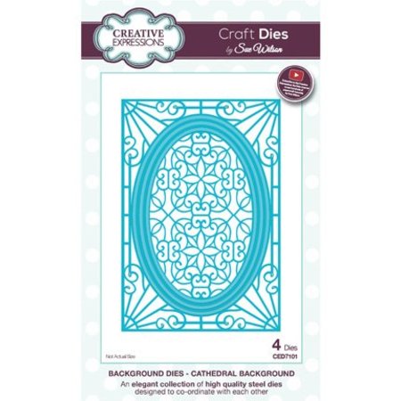 Creative Expressions Stamping template: Cathedral Background