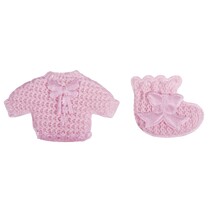 Babyaccessoires chemise + sokken babyroze