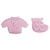 Embellishments / Verzierungen Babyaccessoires chemise + sokker baby pink