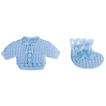 Babyaccessoires chemise + sokker Baby blå