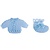Embellishments / Verzierungen Babyaccessoires chemise + sokker babyblå