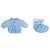 Embellishments / Verzierungen Babyaccessoires chemise + socks baby blue