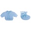 Embellishments / Verzierungen Babyaccessoires chemise + socks baby blue