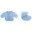 Embellishments / Verzierungen Babyaccessoires chemise + sokken baby blauw