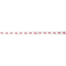 Organza ribbon: Babytapser in baby pink