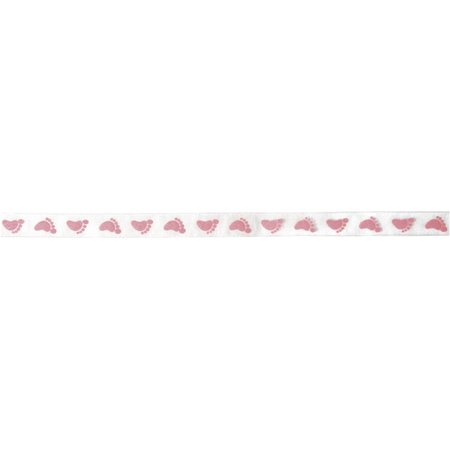 Embellishments / Verzierungen Organza ribbon: Babytapser in baby pink