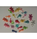Embellishments / Verzierungen 25 acrylic pendant, theme baby in various color