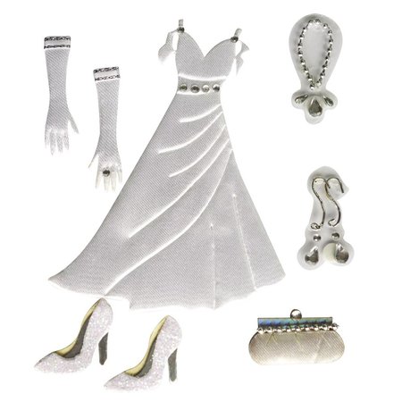 Embellishments / Verzierungen Deco Pegatinas de raso de la boda: