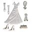 Embellishments / Verzierungen Satin Deco Adesivi: nozze