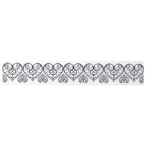 Washi tape med udstansede spids kant hjerte