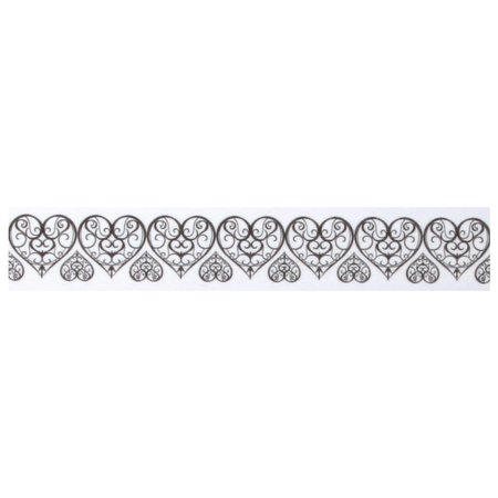 Embellishments / Verzierungen Washi tape with punched pointed edge heart