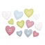 Embellishments / Verzierungen coração 24 botões de madeira em 3 tamanhos