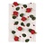 Embellishments / Verzierungen rød rose garland med blader + perler