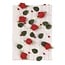 Embellishments / Verzierungen rød rose krans med blade + perler