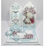 Crealies und CraftEmotions Stan maler: hjørne med Stitchlinien