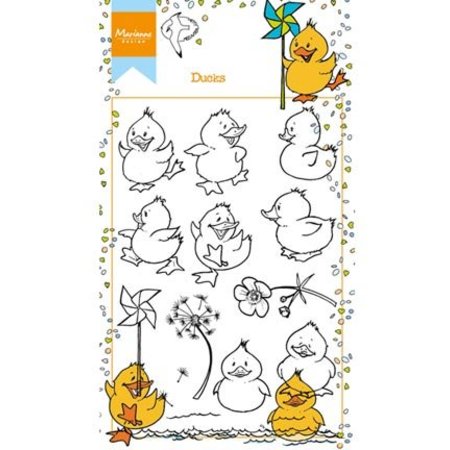 Marianne Design Transparent Stamp: cute ducklings