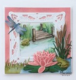 Marianne Design Punching template: frogs and dragonfly