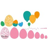 Marianne Design plantilla de perforación: Huevos de Pascua y los globos!