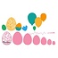 Marianne Design plantilla de perforación: Huevos de Pascua y los globos!