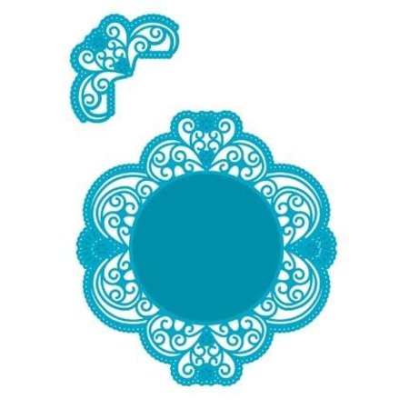 Marianne Design plantilla de perforación: Marco decorativo de la vendimia y la esquina