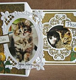 Marianne Design Ponsen sjabloon: Uitstekende decoratieve frame en hoek