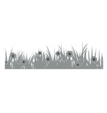 Joy!Crafts Stanzschablone: Bordüre Gras mit Blümchen
