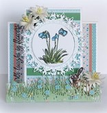 Joy!Crafts Stanzschablone: Bordüre Gras mit Blümchen