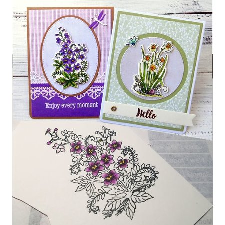 Cottage Cutz NEW stamping stencil stamp +: Flower
