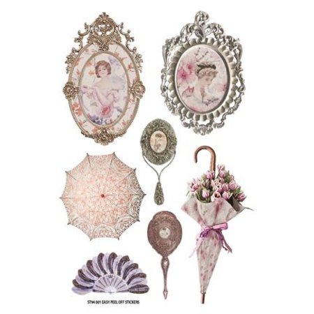 Embellishments / Verzierungen concepteur vintage Autocollants: Lady Loves