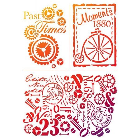 Dutch DooBaDoo Universal template "Past Times"