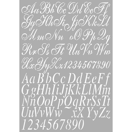 Dutch DooBaDoo Universal Template letters A4