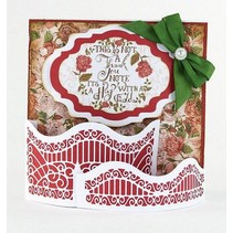 Stamping and embossing template: Dimensions - Window Box - Pretty Piazza - 1561E