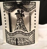 TONIC Estampado y grabado en relieve de plantilla: Dimensiones - Caja de ventana - Bastante Piazza - 1561E