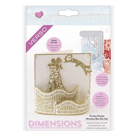 TONIC Stamping and embossing template: Dimensions - Window Box - Pretty Piazza - 1561E