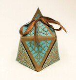 TONIC Estampado y grabado en relieve de plantilla: diamante de la caja