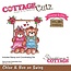 Cottage Cutz NOVO carimbar estêncil selo +: Urso no balanço