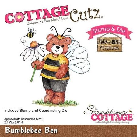 Cottage Cutz NEU Stanzschablone + Stempel: Bumblebee Chloe