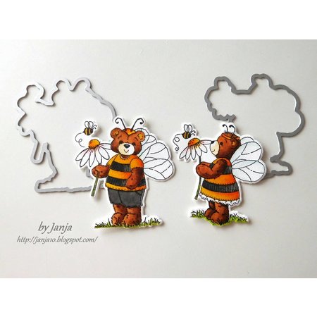 Cottage Cutz NEU Stanzschablone + Stempel: Bumblebee Chloe