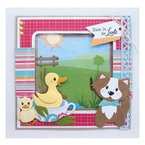 Stanzschablone: Eline's duck family