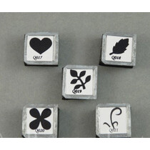 OLBA, set of stamping bits for OLBA flowers pliers