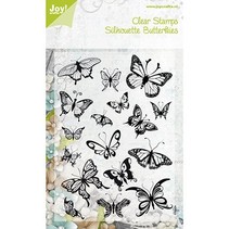 timbre transparent, papillons