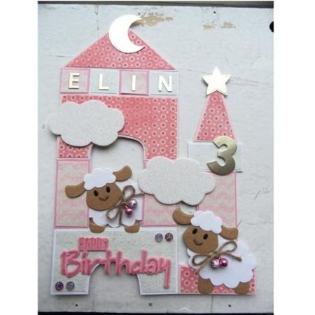 Marianne Design Punching and embossing template Collectables - Eline's sheep