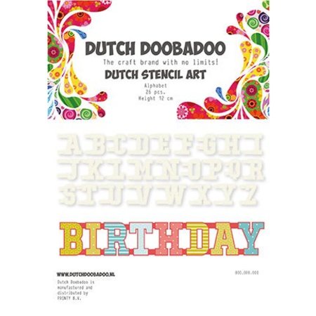 Dutch DooBaDoo Stencil Art Alphabet AZ