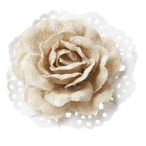 Roses i Linen optik 6cm - 2 stk