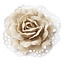 BLUMEN (MINI) UND ACCESOIRES Rosas en 6cm de lino óptica - 2 piezas