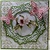 Precious Marieke Punching template: Flower decorative frame