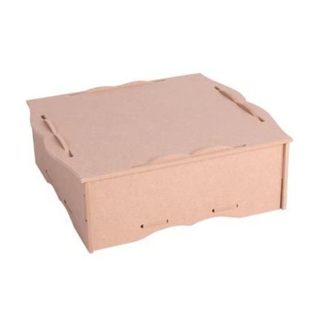 Holz, MDF, Pappe, Objekten zum Dekorieren Aufbewahrung Box mit Fächer und Deckel